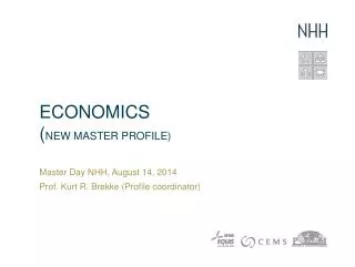 ECONOMICS ( NEW Master Profile)
