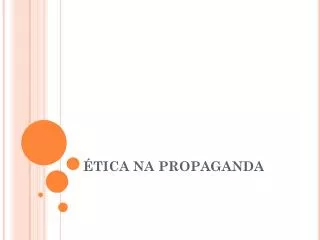 tica na propaganda