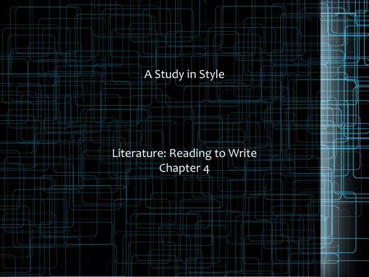 literature reading to write chapter 4