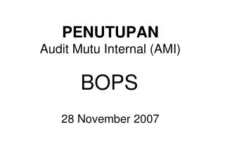 penutupan audit mutu internal ami