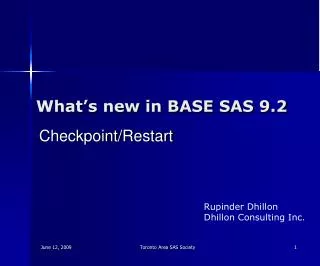 What’s new in BASE SAS 9.2