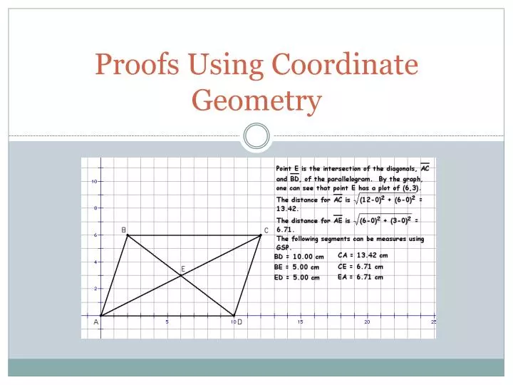 proofs using coordinate geometry
