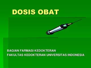 dosis obat