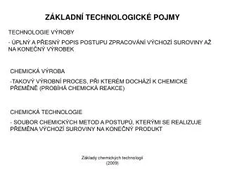 z kladn technologick pojmy