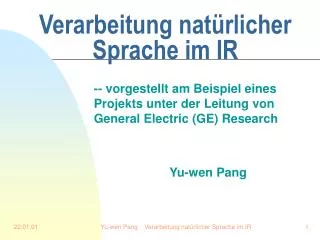 verarbeitung nat rlicher sprache im ir