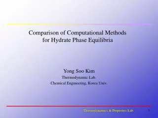 Comparison of Computational Methods for Hydrate Phase Equilibria