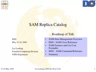 SAM Replica Catalog