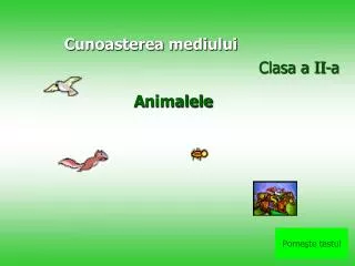 cunoasterea mediului