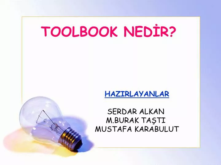 toolbook ned r