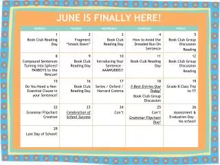 june is finally here