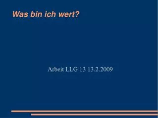 arbeit llg 13 13 2 2009