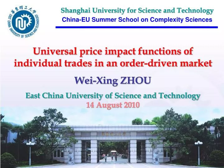 china eu summer school on complexity sciences