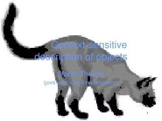 Context-sensitive description of objects