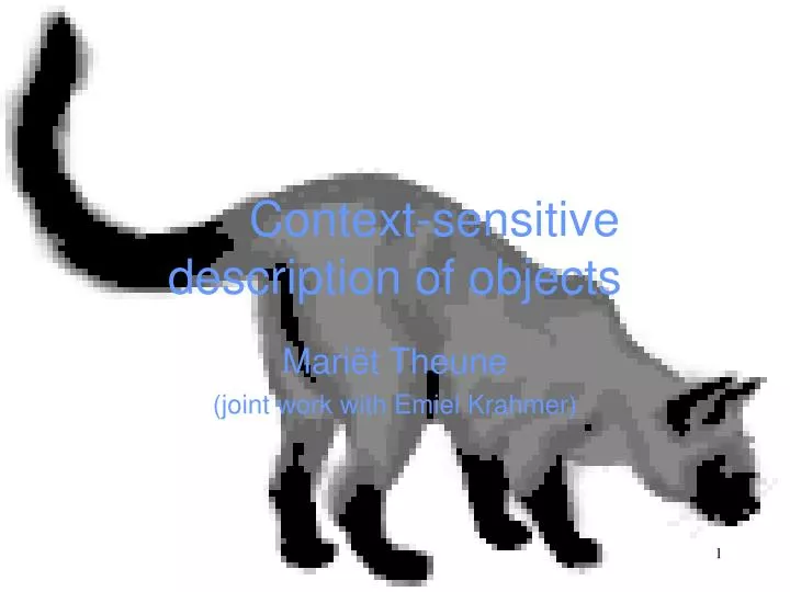 context sensitive description of objects