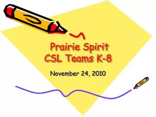 Prairie Spirit CSL Teams K-8