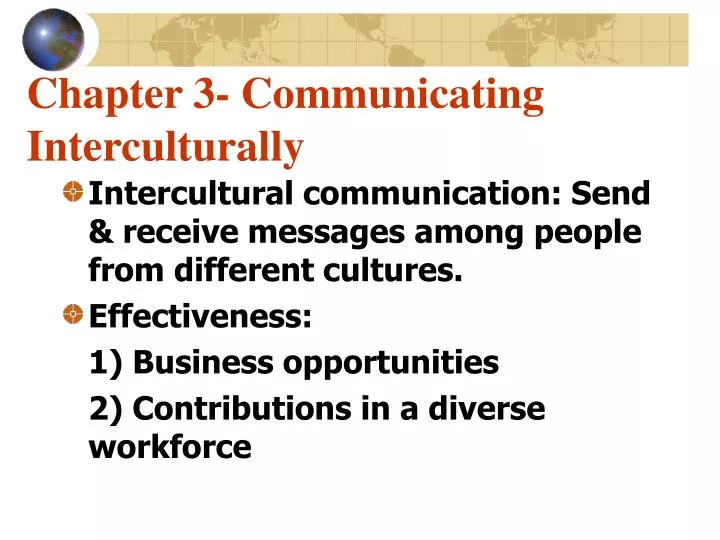 chapter 3 communicating interculturally