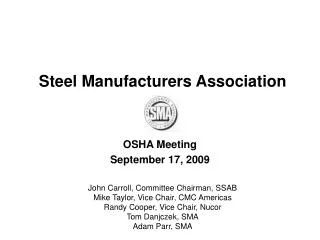 Steel Manufacturers Association