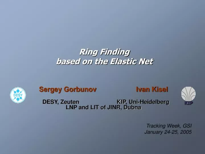 ring finding based on the elastic net