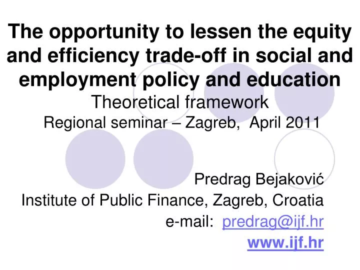 predrag bejakovi institute of public finance zagreb croatia e mail predrag@ijf hr www ijf hr