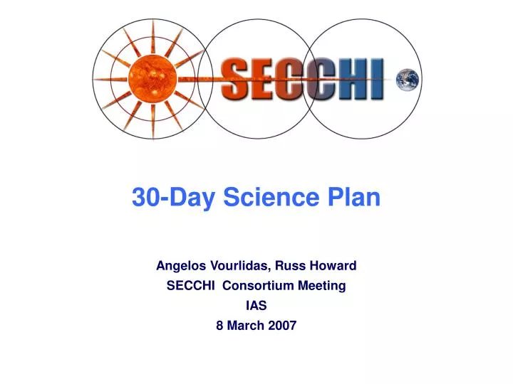 30 day science plan