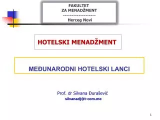 me unarodni hotelski lanci