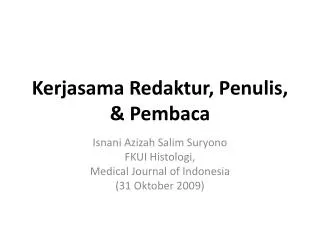 kerjasama redaktur penulis pembaca