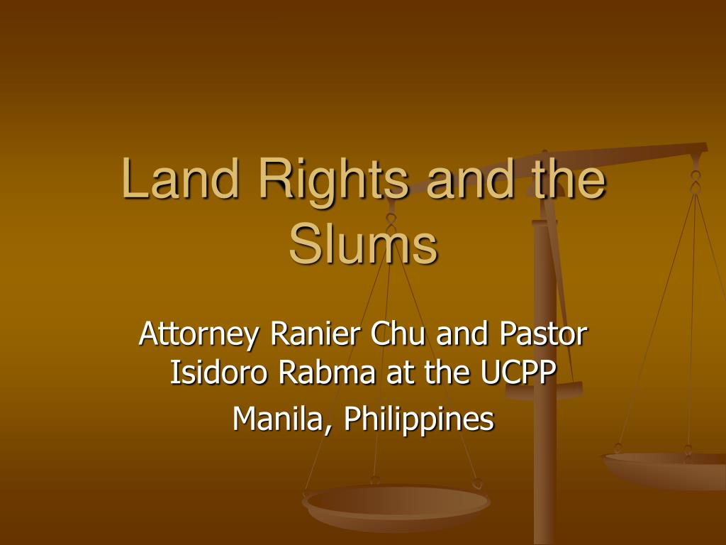 PPT - Land Rights and the Slums PowerPoint Presentation, free download ...