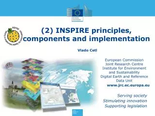 (2) INSPIRE principles, components and implementation