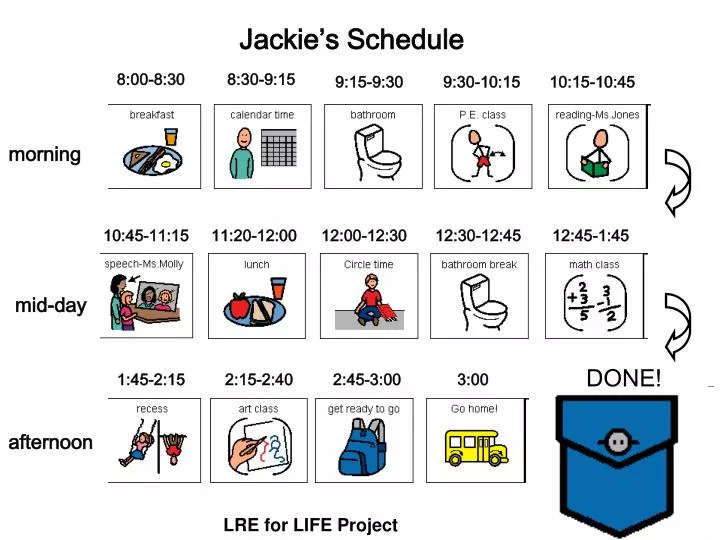 jackie s schedule
