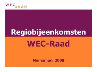 regiobijeenkomsten