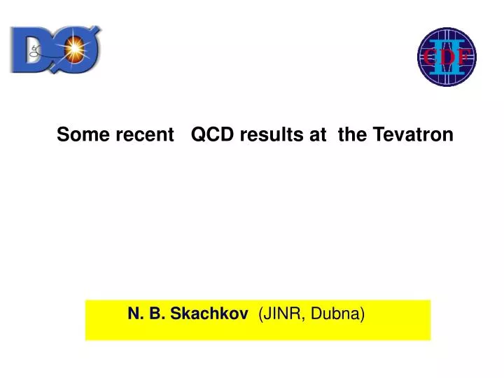 some recent qcd results at the tevatron