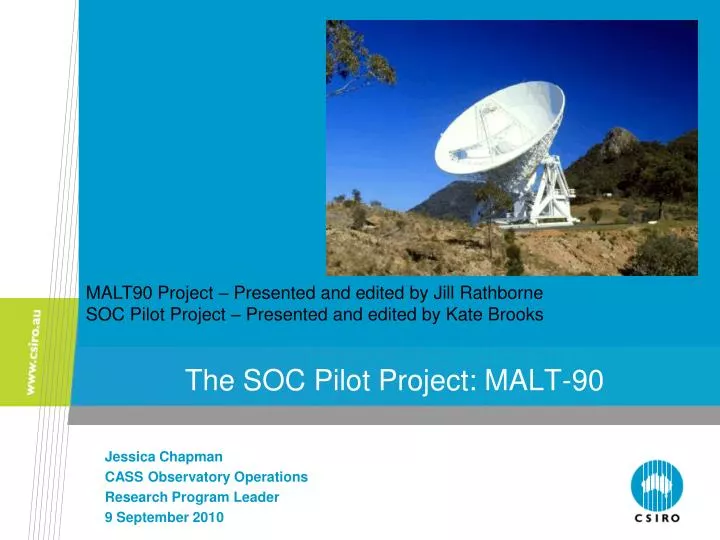 the soc pilot project malt 90