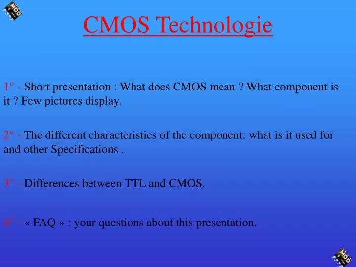 cmos technologie