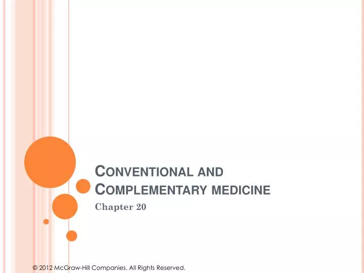 conventional and complementary medicine