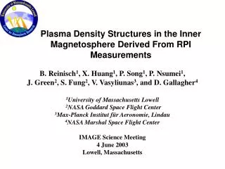 Plasma Density Structures in the Inner Magnetosphere Derived From RPI Measurements