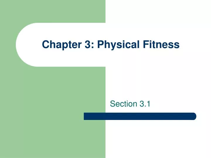 chapter 3 physical fitness