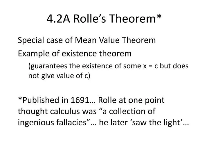 4 2a rolle s theorem