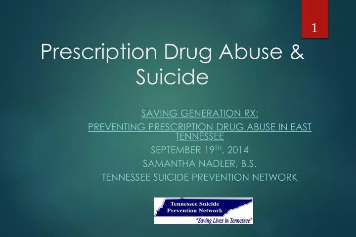prescription drug abuse suicide