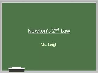 newton s 2 nd law