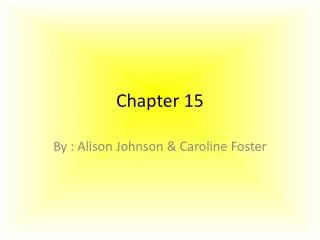 Chapter 15