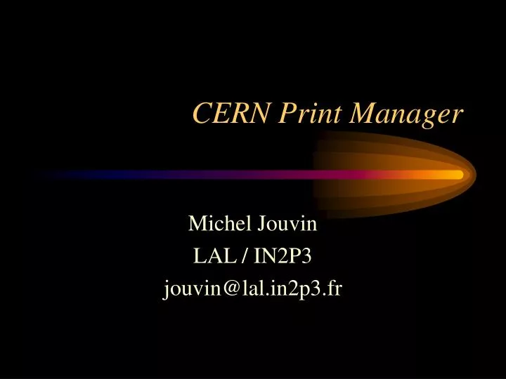 cern print manager