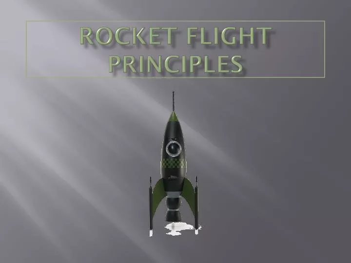 rocket flight principles