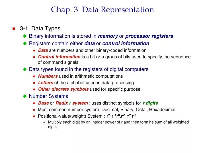 chap 3 data representation