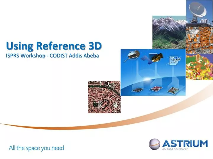 using reference 3d isprs workshop codist addis abeba