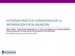 actividad pr ctica consistencia de la informaci n fiscal municipal