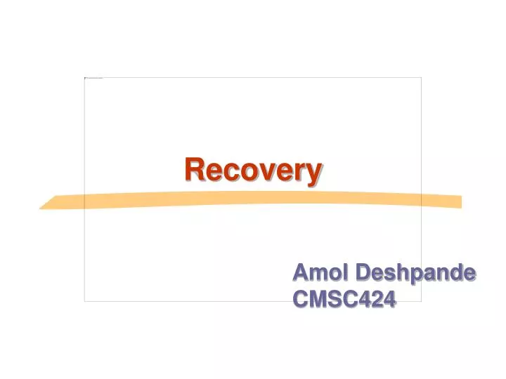 recovery