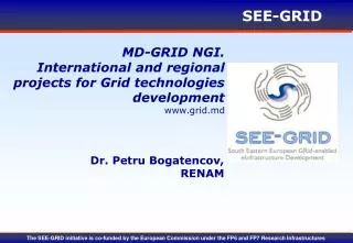 MD-GRID NGI. International and regional projects for Grid technologies development