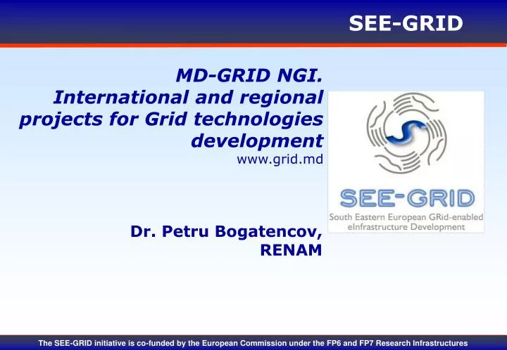 md grid ngi international and regional projects for grid technologies development