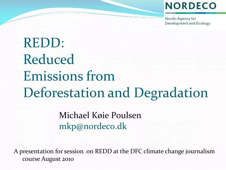 redd reduced emissions from deforestation and degradation