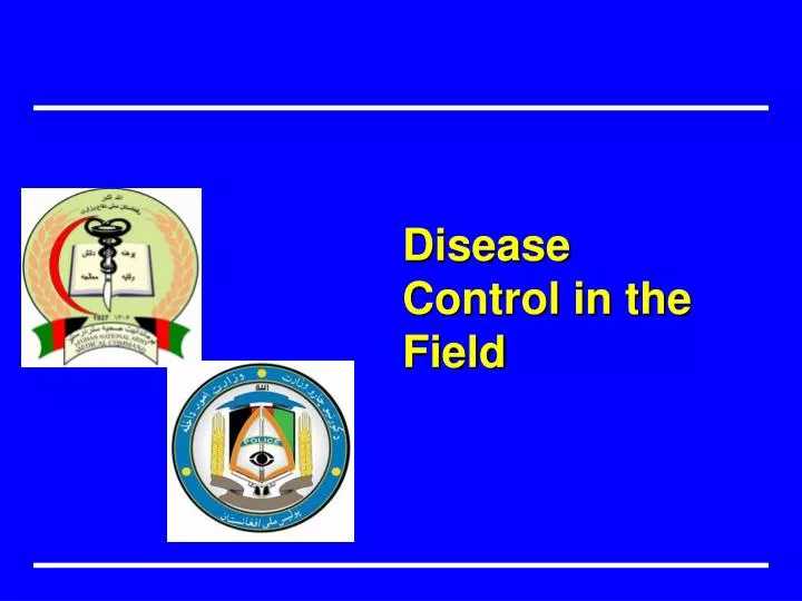 disease control in the field